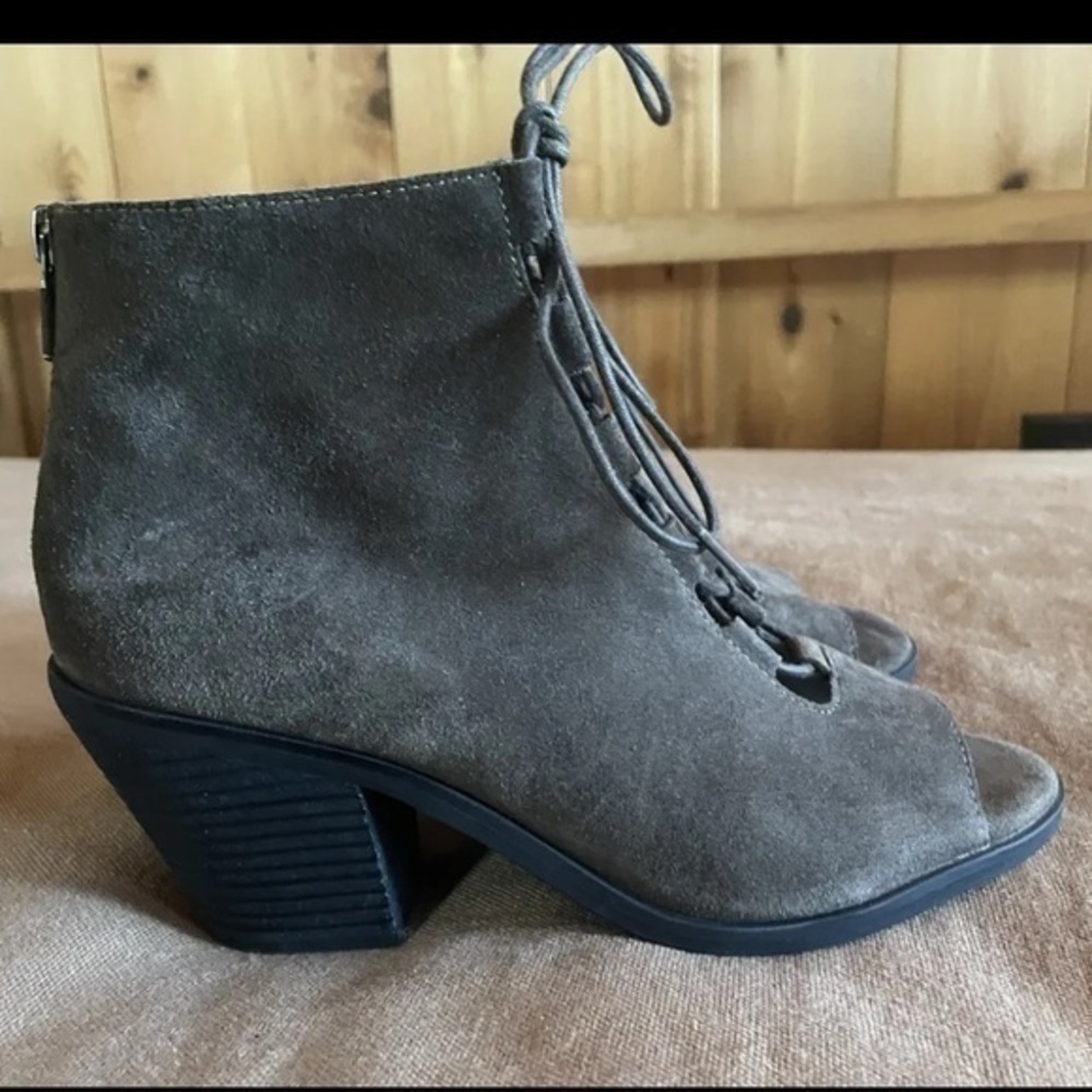 Eileen Fisher Gray Heeled Boots